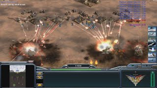 USA Air Force  Command amp Conquer Generals Zero Hour  1 vs 5 HARD Gameplay [upl. by Jegar]