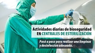 Actividades diarias de bioseguridad en centrales de esterilizacion al servicio de ambulancias 44 [upl. by Suoiradal]