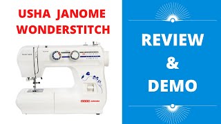 Usha Janome WONDER STITCH sewing machine REVIEW and DEMO in Tamil Best sewing machine for beginners [upl. by Ahsyia]