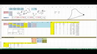 Regression analysis in excel using matrix algebra part 28 standard errors [upl. by Aalst]