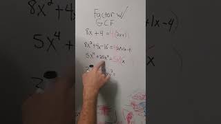 GCF Factoring is on the SAT lets practice it GCF Factoring with variables and exponents math [upl. by Rosalynd391]