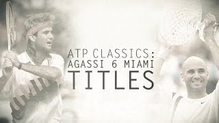 ATP Classics Agassi Wins Six Titles In Miami [upl. by Pius]