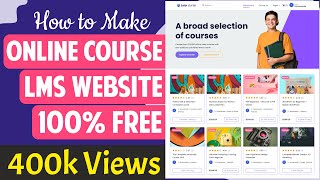 How to Create Online Course LMS Educational Website like Udemy with WordPress 2023  Tutor LMS [upl. by Florio951]