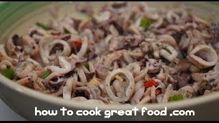 Paano magluto Kinilaw na Pusit recipe  Squid Salad Pinoy Style Filipino Cooking [upl. by Bail796]