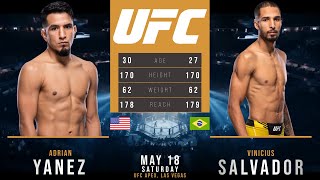 ADRIAN YANEZ vs VINICIUS SALVADOR FULL FIGHT UFC [upl. by Ylicic]