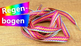 Adventskalender DIY INSPIRATION  Päckchen 13 öffnen  Regenbogen Schnürsenkel [upl. by Aretahs917]