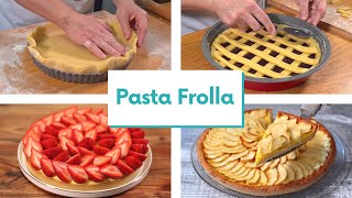 PASTA FROLLA Ricetta per Crostate e Biscotti [upl. by Kelbee]