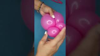 un hermoso botón de rosa fácil y práctico globos balloon capacitacion tendencia [upl. by Esinel]