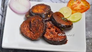 Vazhuthananga FryKathirikka VaruthathuKerala Style Brinjal FryEggplant Fry  Recipe no 145 [upl. by Nima]