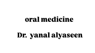 medicine lect 4 Oral carcinoma and management of oral cancer yanal alyaseen [upl. by Adirehs21]