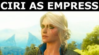 The Witcher 3 Blood and Wine  Ciri As Empress Epilogue  Ciri Visits Geralts Home Ending [upl. by Bevvy336]