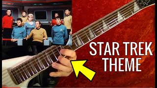 STAR TREK Theme 1960s TV Show   Guitar Lesson [upl. by Granese]