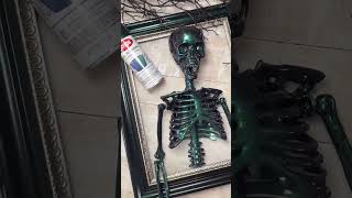 Halloween DIY  Color Morph Skeleton Frame Wall Art hallowendecoration halloween [upl. by Oalsinatse]