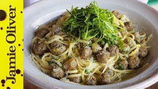 Linguine with Steamed Meatballs  Gennaro Contaldo [upl. by Eenehs]