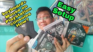 How to use Keyboard and Mouse on Playstation Console PS3PS4 using Redragon Eris Converter [upl. by Peskoff]