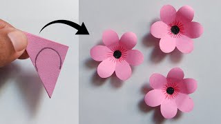 Easy Paper Flower Making  How To Make Paper Flower Craft  Paper Flower Making Step By Step [upl. by Ntsud]