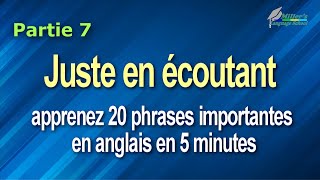 Juste en écoutant apprenez 20 phrases importantes en anglais en 5 minutes  Millers Language School [upl. by Burr977]