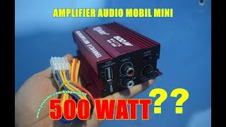 Mini Amplifier Audio Mobil 500 WATT YA AMPUN Kinter MA150 [upl. by Kelila56]