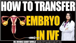 How to Transfer Embryo in IVF  Dr Richika Sahay Shukla [upl. by Meraree169]