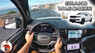 The 2023 Jeep Grand Wagoneer L is KingSized Luxury POV Drive Review [upl. by Kapoor]