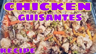 CHICKEN GUISANTES RECIPEJANUARY 15 2021 [upl. by Aihsia]