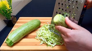 Courgettes râpées ‼️ Une recette accessible aux enfants tellement facile 🔝👌 Grated Zucchini Recipe [upl. by Anawit]