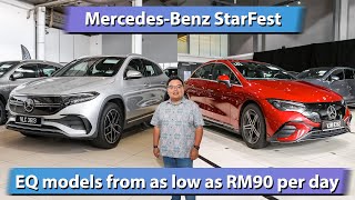 MercedesBenz StarFest  over 100 EQ EV cars on sale from RM90day [upl. by Laehcim142]