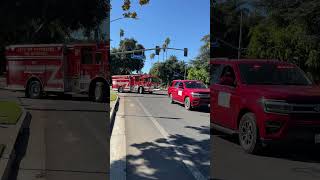 Riverside City Fire Department color guard and units veteransday2024 Downtown Riverside [upl. by Anuqahs]