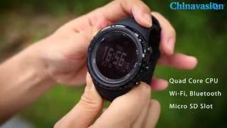 How to Set Up Sunroad FR803 Smart Watch Altimeter Barometer Compass Bluetooth [upl. by Eekram291]