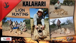 Kalahari Lion hunting safari [upl. by Pavla950]