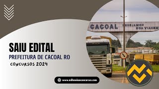 Apostila PREFEITURA DE CACOAL RO 2024 Biólogo [upl. by Nomde692]