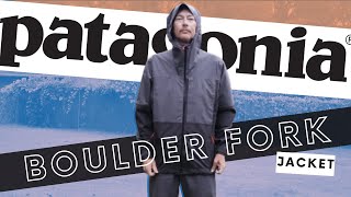 Patagonia BOULDER FORK Waterproof Rain Jacket Review [upl. by Blanchard]