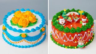 Amazing Merry Christmas Cake Design Tutorials  So Yummy Birthday Cake Recipes  Part 176 [upl. by Chapland]