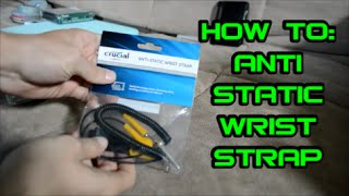 Anti Static Wrist Strap  How To Use  Laptop amp Desktop  Crucial Reusable Wriststrap [upl. by Ynavoj583]