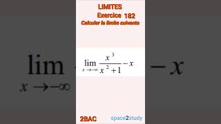 Exercice 182 Limites 2BAC Maths [upl. by Lairret]