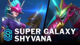 Super Galaxy Shyvana Wild Rift Skin Spotlight [upl. by Adoree879]