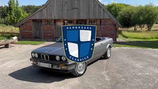 BMW E30 320i Cabriolet Convertible  67000 km Full service history  Oldenzaal Classics [upl. by Nahk90]