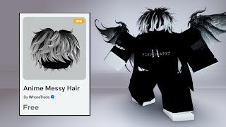 28 THE BEST BLACK AND WHITE HAIR FREE ITEMS ROBLOX 2024 [upl. by Handy310]