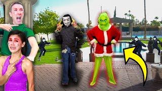 GRINCH amp PZ LEADER BREAK INTO SPY NINJAS HOUSE 🤯❌ SHOCKING SHOWDOWN Chad Wild Clay Vy Qwaint [upl. by Ayidan]