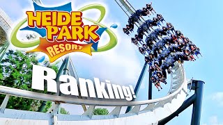 Heide Park  Alle Achterbahnen im Ranking 2021 [upl. by Osnola971]