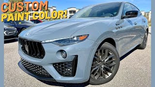 This 2023 Maserati Levante Modena Dawns A Rare Blue Graphite Custom Paint Color [upl. by Gibb141]