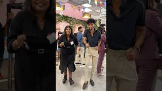 Dancing with creators 😂❤️🤌🏻  Bangalore YouTube event  shorts funwithsiblings [upl. by Wareing219]