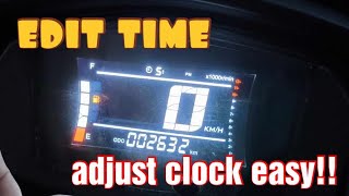 how to adjust set time am or pm sa motorstar easyride 150fi paano edit oras sa easyride 150fi [upl. by Rehpotisrhc]