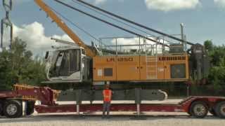 Liebherr  Self assembly system for the LR 1250 crawler crane [upl. by Allisurd]