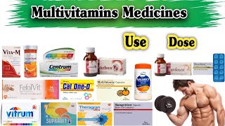 All Multivitamins Medicines Name Dose and Their Uses [upl. by Errot]