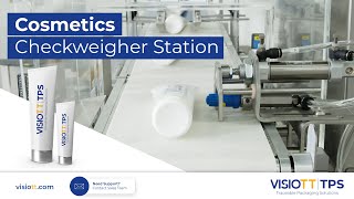 Checkweigher Solutions for Cosmetic Tubes CW 100  VISIOTT TPS [upl. by Morrie]