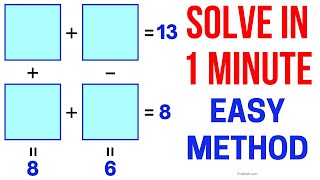 Solve This Logic Puzzle in Less than 1 Minute  Fast amp Easy Method [upl. by Lalage]