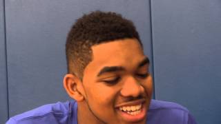 Meet the Cats UK freshman forward KarlAnthony Towns [upl. by Ordnagela]