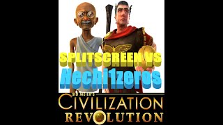 Civilization Revolution SPLIT SCREEN h2h v Hech1zeros multiplayer xbox Civ Rev [upl. by Aserahs]