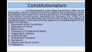 constitutionalism constitutionofindia constitution constitutionallaw [upl. by Short107]